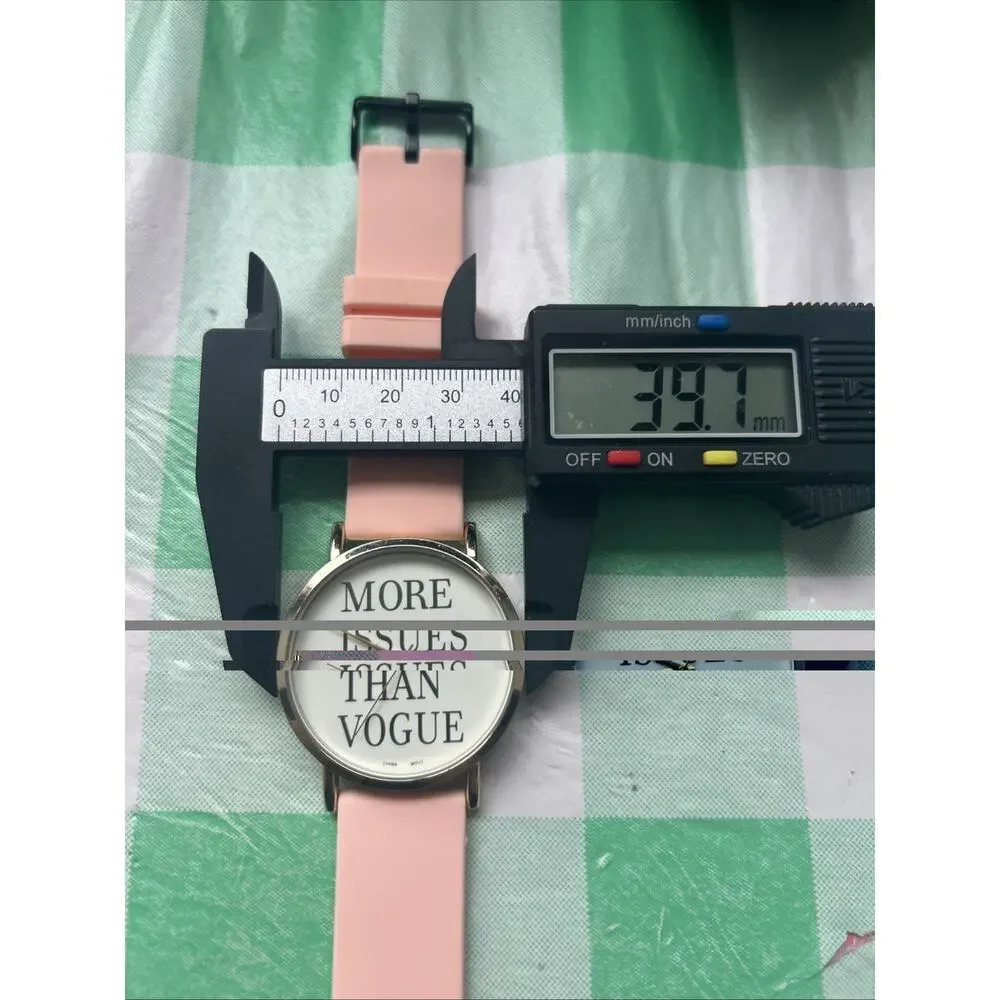 NY&C “More Issues Than Vogue” Gold Tone Women’s Quartz Watch